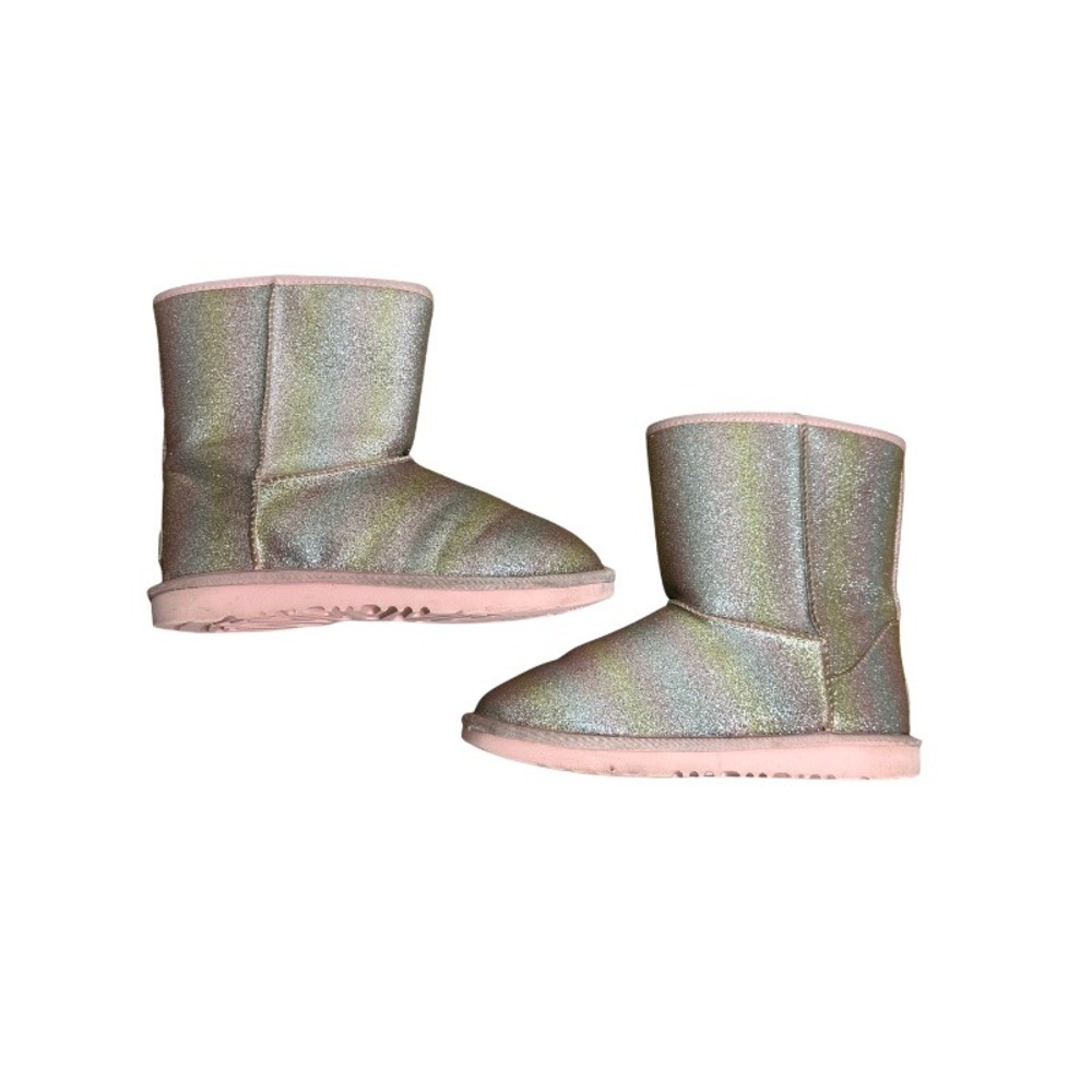 UGG Kids Classic II Glitter Boots Rainbow Pink Kids Size 5 Style 1130784K